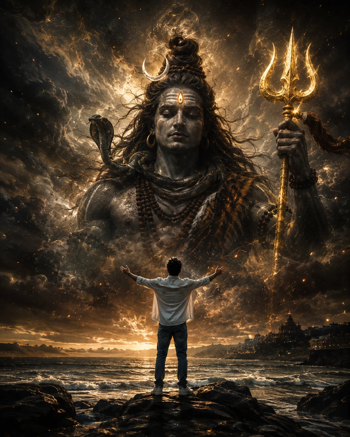 Powerful Cosmic Shiva Avatar Copy Karein Ye Best ChatGPT AI Photo Prompt